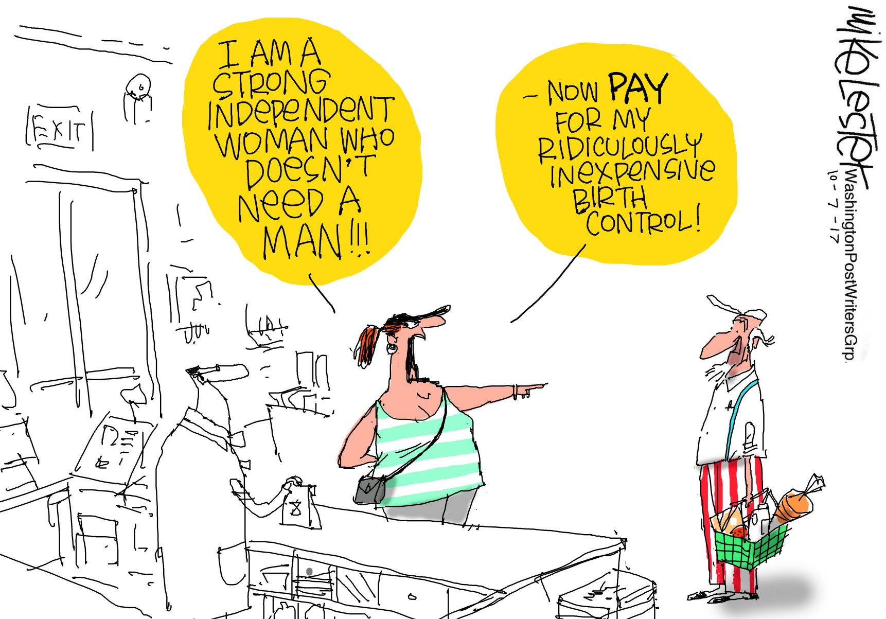 Mike Lester cartoon